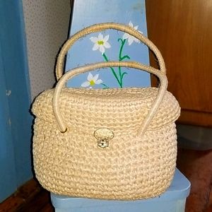Straw handbag